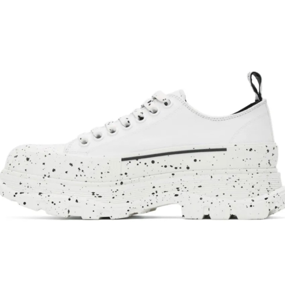 Alexander McQueen Tread Slick Speckled Sneakers NWT Retail $720 sz 49 US 16 HOT